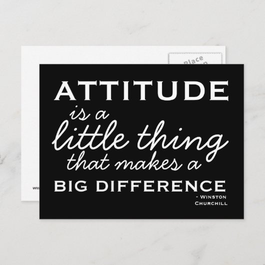 態度 - やる気が出るポストカード ポストカード (正面/裏面)