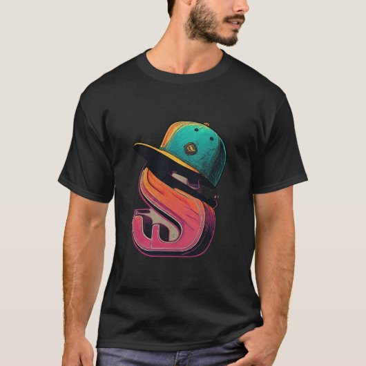 態度：ヒップホップお祝い Tシャツ (正面)