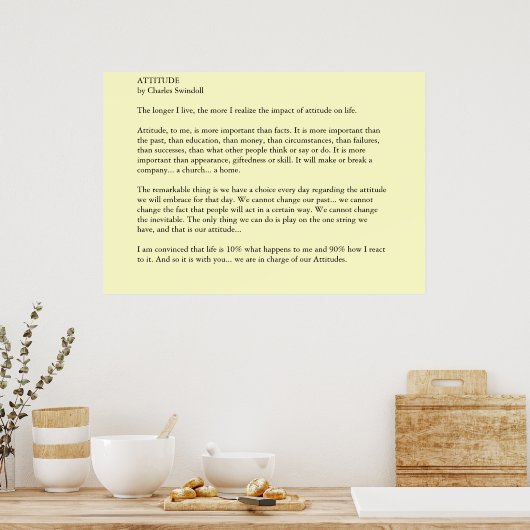 態度 ポスター (キッチン)