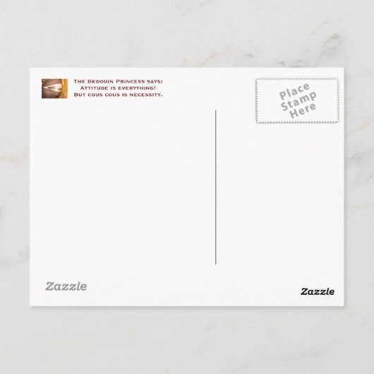 態度、態度！ ポストカード (裏面)