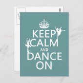 慌てずに踊り続けて（バレエ）（全色） ポストカード (正面/裏面)