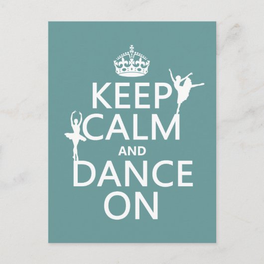 慌てずに踊り続けて（バレエ）（全色） ポストカード (正面)