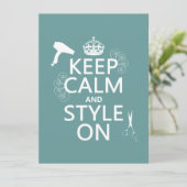 慌てずスタイルを貫け（背景色は自由に選択） 招待状 (スタンド正面)