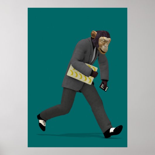 慌ててモンキービジネスに取り組む ポスター (正面)