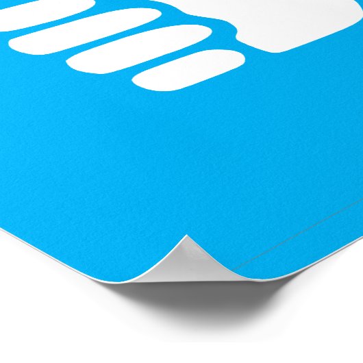 慌てないで ポスター (角)