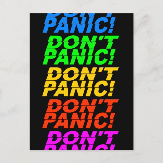 慌てるな!はがき ポストカード (正面)