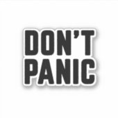 慌てるな シール (正面)