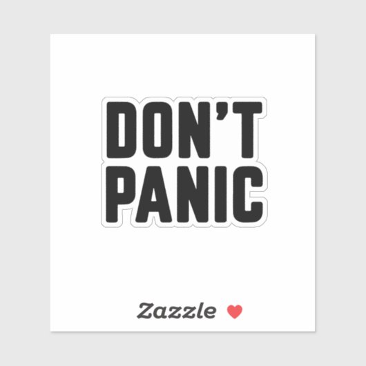 慌てるな シール (シート)