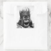 慌てるな!四角ステッカー スクエアシール (バッグ)