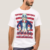 慎みの人の怒りに触れるな Tシャツ (正面)