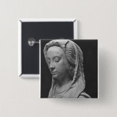 慎重さの頭部 缶バッジ (正面&裏面)