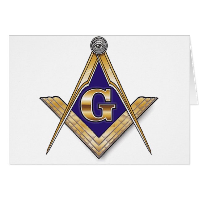 慎重で青い正方形及びコンパス (正面横)