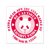 慎重なナウトパンダ差出人住所 セルフインキングスタンプ (デザイン)