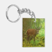 慎重なレッドディアスタッグ キーホルダー (正面左)