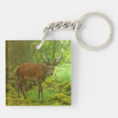 慎重なレッドディアスタッグ キーホルダー (裏面)