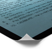 慎重な生活を送るための指針 ポスター (角)