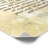 慎重な蝶とDESIDERATA ポスター (角)