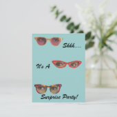 慎重な詳細のレトロのパーティーの驚きの招待状 招待状 (スタンド正面)