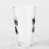 慎重な鳥と写真のロゴ タンブラーグラス (左)