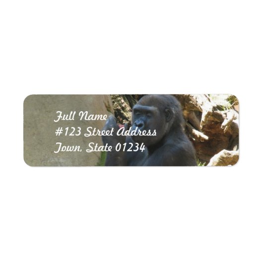 慎重なGorilla宛名ラベル ラベル (正面)