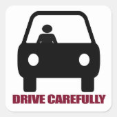 慎重にシールを付ける スクエアシール (正面)