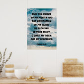 慎重にパサ話ーム19:14クリスチャンのリマインダー ポスター (キッチン)