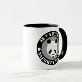 慎重にパンダを置く マグカップ (正面右)