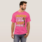 慎重に回転ひじを8つの手足の芸術ムア Tシャツ (正面フル)