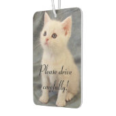 慎重に子猫を運転する カーエアーフレッシュナー (左)