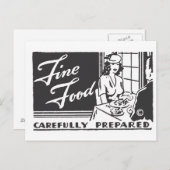 慎重に素晴らし準備された食品 ポストカード (正面/裏面)