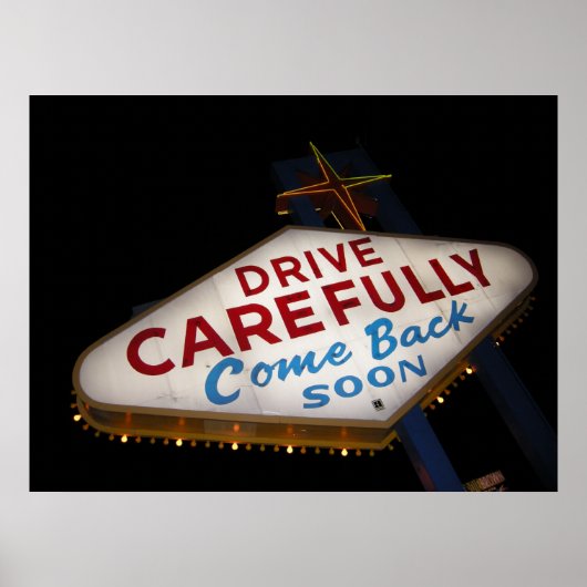 慎重に運転する ポスター (正面)