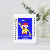 慎重に運転 – ドイツ語。 ポストカード (スタンド正面)