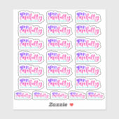 慎重に開く、シャープなオブジェクトを使用しない – ステッカー シール (シート)