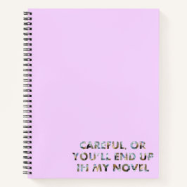 慎重に、または私の小説(顔付き)の作家ユーモア ノートブック