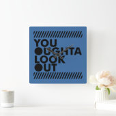 慎重にYOLO スクエア壁時計 (ホーム)