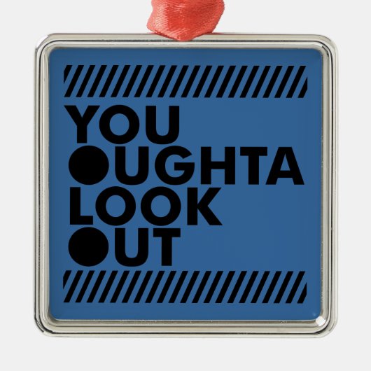 慎重にYOLO メタルオーナメント (正面)