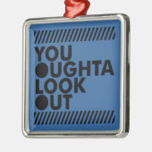 慎重にYOLO メタルオーナメント (左)