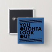 慎重にYOLO 缶バッジ (正面&裏面)