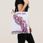 慢性の片頭痛の病気-単語の争奪-トート トートバッグ (クローズアップ)