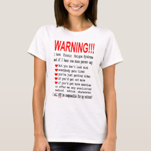 慢性の疲労シンドロームの女性のティー Tシャツ