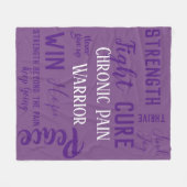 慢性の苦痛の戦士毛布 フリースブランケット (正面(横))