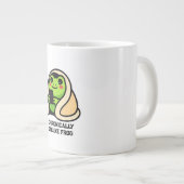 慢性オンラインカエル 楽しいミーム ジャンボコーヒーマグカップ (正面右)