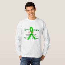 慢性ライム病MSIDS 私たちは治療法が必要です Tシャツ