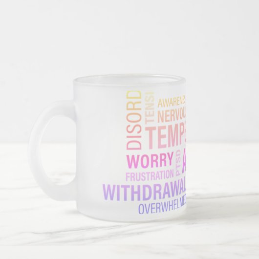 慢性ワードクラウド… フロストグラスマグカップ (左)