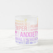 慢性ワードクラウド… フロストグラスマグカップ (中央)