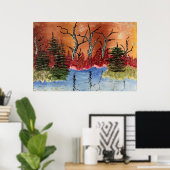 慢性損傷「アーリントン池」組織。アート ポスター (ホームオフィス)