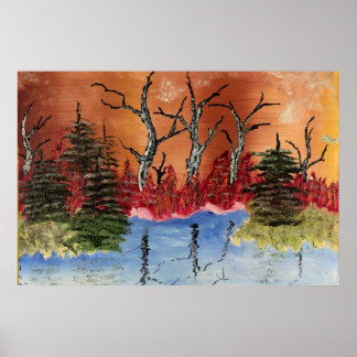 慢性損傷「アーリントン池」組織。アート ポスター