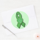 慢性梅毒認識度リボン ラウンドシール (封筒)