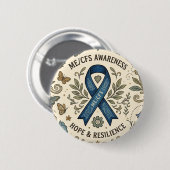 慢性疲労症候群 ME/CFS 戦士 缶バッジ (正面&裏面)