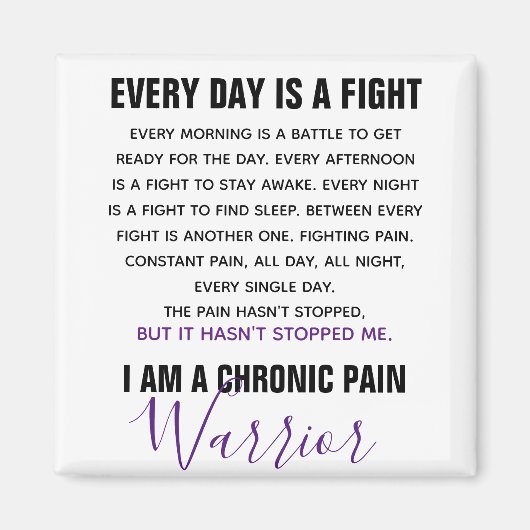 慢性疼痛戦士 マグネット (正面)